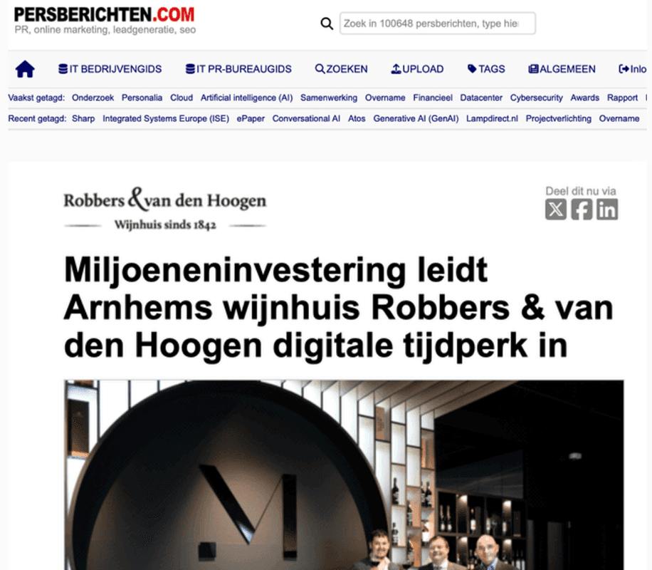 persberichten article